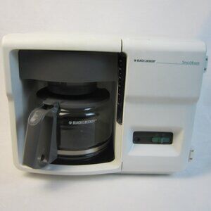 Black & Decker White 12 Cup Coffee Maker Spacemaker ODC150 Type 1 - Tested-Works